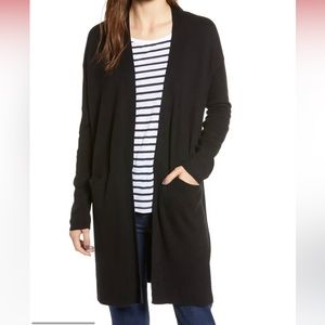 SPLENDID BLACK LONG CARDIGAN